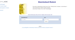 Desktop Screenshot of cylex-branchenbuch-rostock.de